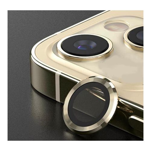 StraTG iPhone 14 / 14 Plus / 14 Max Separate Camera Lens Protectors - Premium Tempered Glass to Protect Your Camera Lenses - Gold
