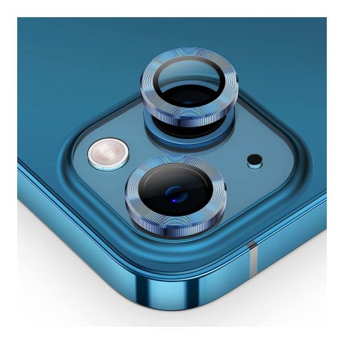 StraTG iPhone 11 / 12 / 12 Mini Separate Camera Lens Protectors - Premium Tempered Glass to Protect Your Camera Lenses - Blue
