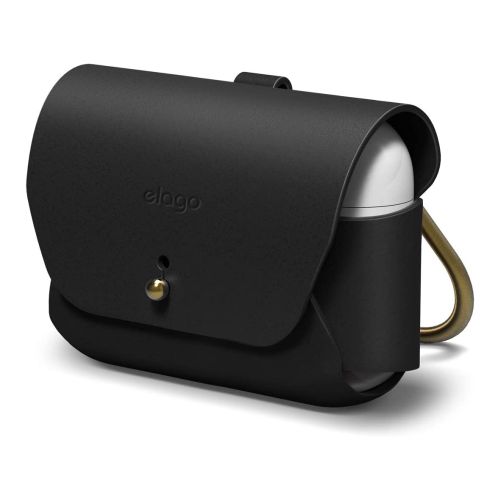[MACO-700085] StraTG Airpods Pro Silicone Case - Protective and Stylish Case - Black
