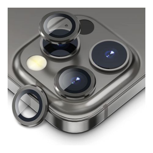 [MASP-700501] StraTG iPhone 13 Pro / 13 Pro Max / 14 Pro / 14 Pro Max Separate Camera Lens Protectors - Premium Tempered Glass to Protect Your Camera Lenses - Dark Grey