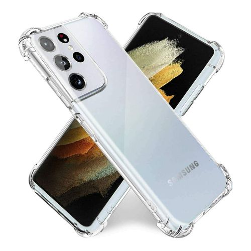 [MACO-702054] StraTG Gorilla Transparent Cover for Samsung S21 Ultra - Durable and Clear Smartphone Case 