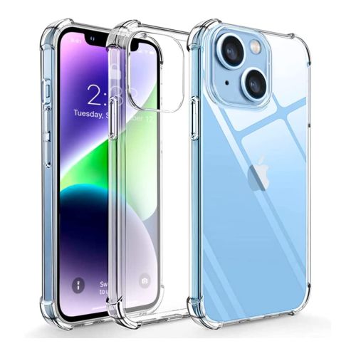 [MACO-702055] StraTG Gorilla Transparent Cover for iPhone 14 - Durable and Clear Smartphone Case 