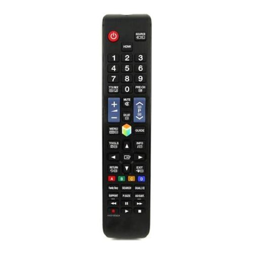 StraTG Remote Control, compatible with Samsung UE46ES7500S PS51E8007GU UE55ES7500S UN32EH4500 UN46ES6100F Smart TV Screen AA59-00582A AA59-00594A AA59-00581A AA59-00638A AA59-00580A