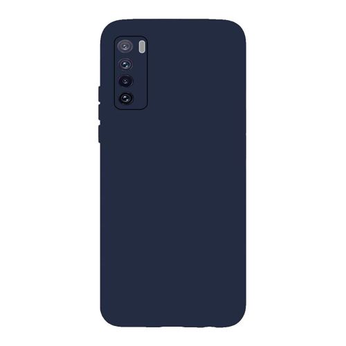 StraTG Navy Blue Silicon Cover for Huawei Nova 7 - Slim and Protective Smartphone Case 