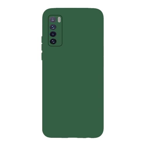 StraTG Green Silicon Cover for Huawei Nova 7 - Slim and Protective Smartphone Case 