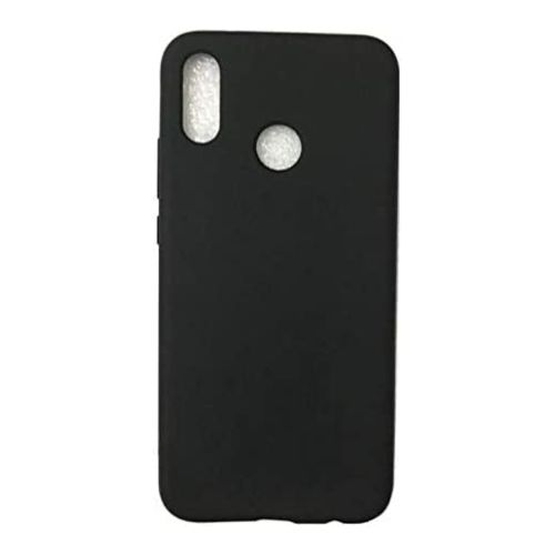 StraTG Black Silicon Cover for Huawei Y9 2019 - Slim and Protective Smartphone Case 