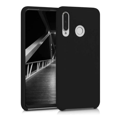 StraTG Black Silicon Cover for Huawei Y9 Prime 2019 - Slim and Protective Smartphone Case 