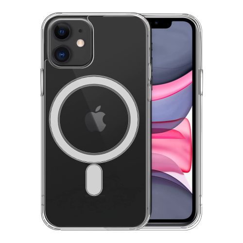 ستراتيجى جراب حماية جوريلا شفاف للمحمول iPhone 11 يدعم الشحن اللاسلكى