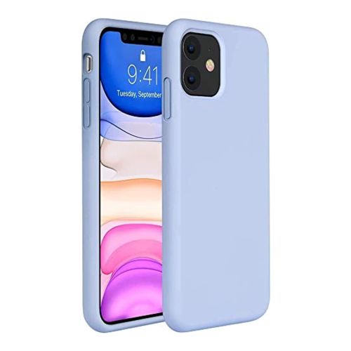 StraTG Light Blue Silicon Cover for iPhone 11 - Slim and Protective Smartphone Case 