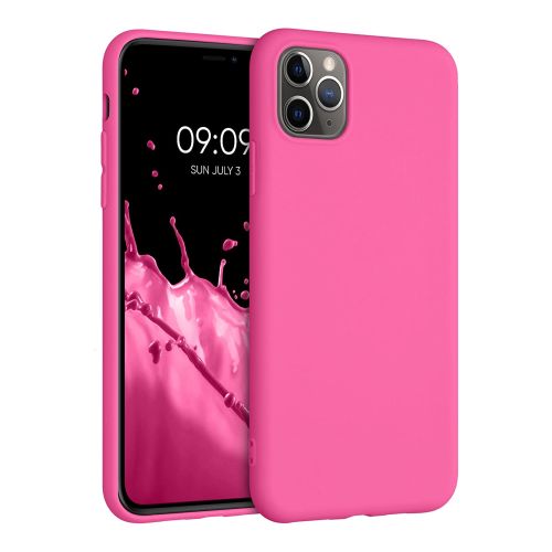 StraTG Fuchsia Silicon Cover for iPhone 11 Pro Max - Slim and Protective Smartphone Case 