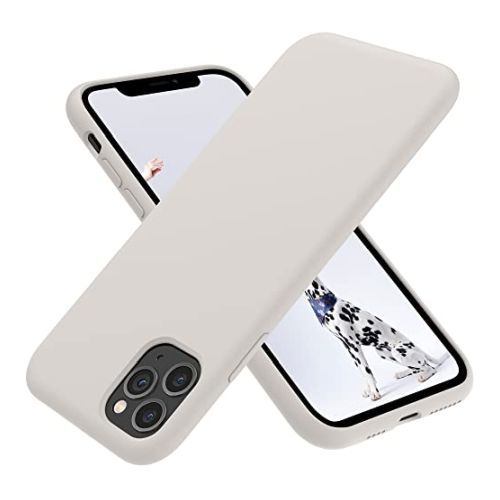 StraTG Off White Silicon Cover for iPhone 11 Pro Max - Slim and Protective Smartphone Case 