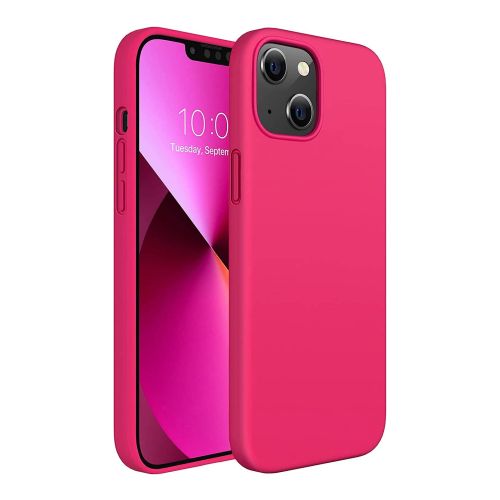 StraTG Hot Pink Silicon Cover for iPhone 13 - Slim and Protective Smartphone Case 