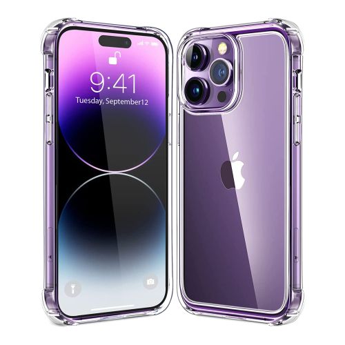 StraTG Gorilla Transparent Cover for iPhone 14 Pro Max - Durable and Clear Smartphone Case 