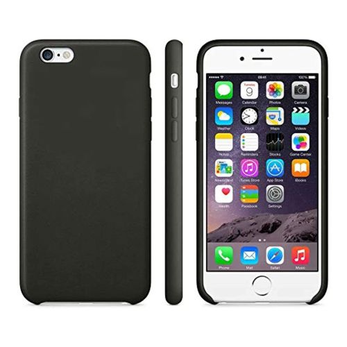 StraTG Black Silicon Cover for iPhone 6 / 6S - Slim and Protective Smartphone Case 