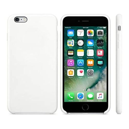 StraTG Off White Silicon Cover for iPhone 6 Plus / 6s Plus - Slim and Protective Smartphone Case 