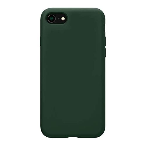 StraTG Dark Green Silicon Cover for iPhone 7 / 8 / Se 2020 / Se 2022 - Slim and Protective Smartphone Case 