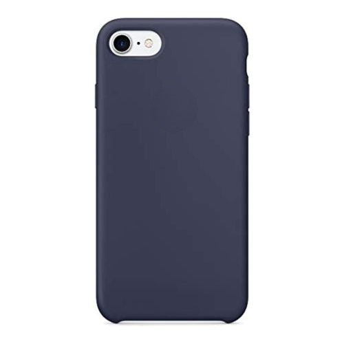 StraTG Navy Blue Silicon Cover for iPhone 7 / 8 / Se 2020 / Se 2022 - Slim and Protective Smartphone Case 