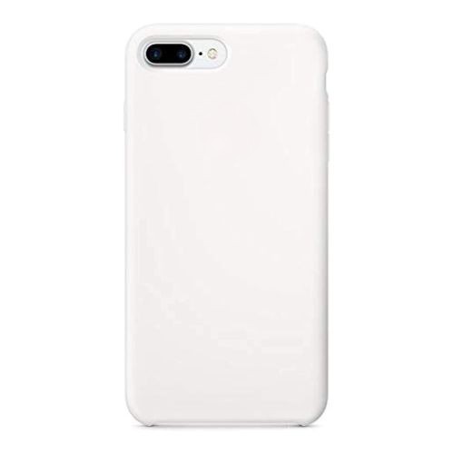 StraTG White Silicon Cover for iPhone 7 Plus / 8 Plus - Slim and Protective Smartphone Case 