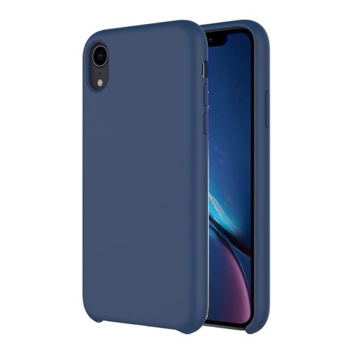 ستراتيجى جراب حماية سيليكون كحلى للمحمول iPhone Xr