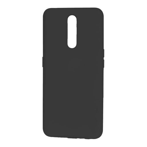 StraTG Black Silicon Cover for Oppo F11 - Slim and Protective Smartphone Case 