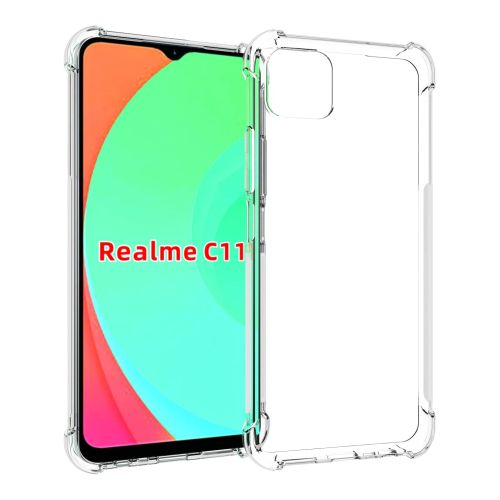 StraTG Gorilla Transparent Cover for Oppo Realme C11 2020 - Durable and Clear Smartphone Case 