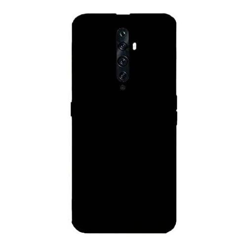 StraTG Black Silicon Cover for Oppo Reno 2F / 2Z - Slim and Protective Smartphone Case 