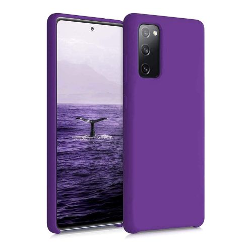StraTG Dark Purple Silicon Cover for Samsung S20 Fe 2020 / S20 Fe 2022 / S20 Fe 5G - Slim and Protective Smartphone Case 