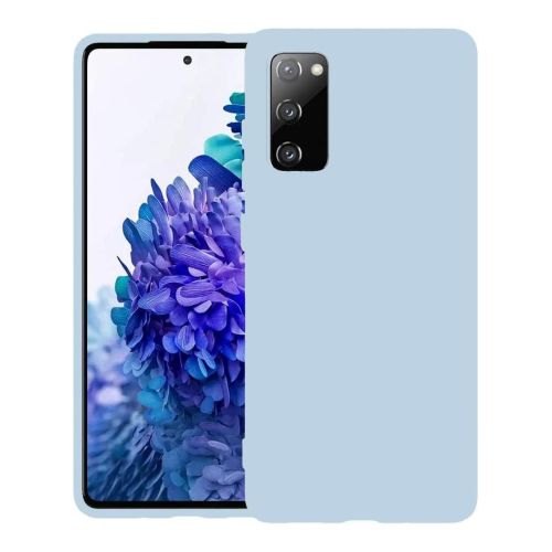 StraTG Light Blue Silicon Cover for Samsung S20 Fe 2020 / S20 Fe 2022 / S20 Fe 5G - Slim and Protective Smartphone Case 