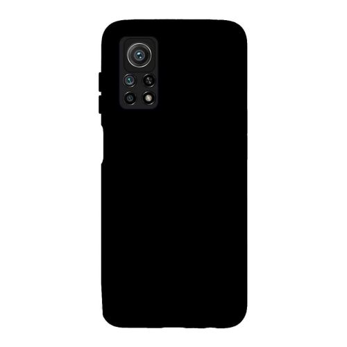 StraTG Black Silicon Cover for Xiaomi Mi 10T / Mi 10T Pro - Slim and Protective Smartphone Case 