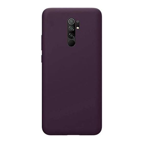 ستراتيجى جراب حماية سيليكون بنفسجى غامق للمحمول Xiaomi Redmi 9