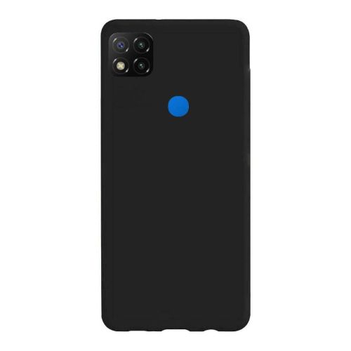 StraTG Black Silicon Cover for Xiaomi Redmi 9C - Slim and Protective Smartphone Case with Camera Protection