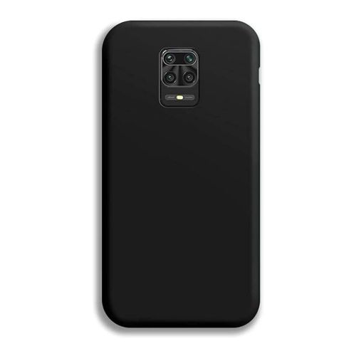 StraTG Black Silicon Cover for Xiaomi Redmi Note 9S / Note 9 Pro Max / Note 9 Pro - Slim and Protective Smartphone Case 