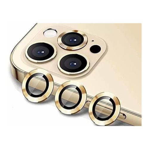 StraTG iPhone 11 Pro / 11 Promax / 12 Pro / 12 Pro Max Separate Camera Lens Protectors - Premium Tempered Glass to Protect Your Camera Lenses - Gold