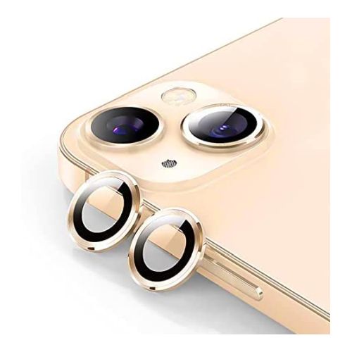 ستراتيجى اسكرينة حماية كاميرا iPhone 11 / 12 / 12 Mini - زجاج - عدسات منفصله - احمى عدسة كاميرا الموبايل - ذهبى