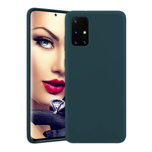 ستراتيجى جراب حماية سيليكون اخضر غامق للمحمول Realme C11 2021 / C20 / C20A