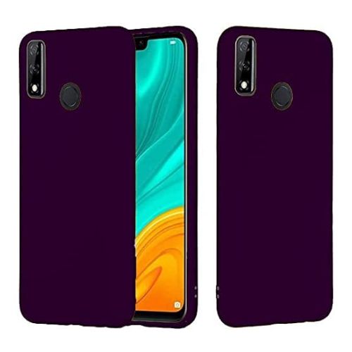 StraTG Dark Purple Silicon Cover for Huawei Y8s - Slim and Protective Smartphone Case 