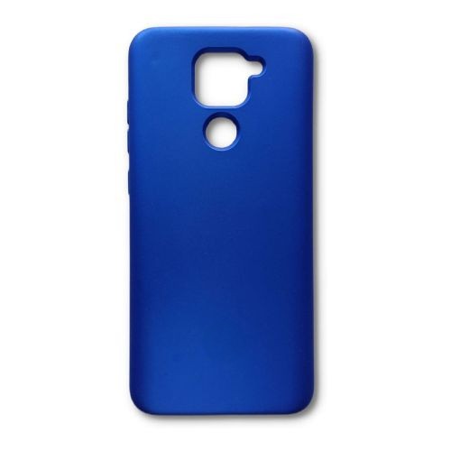 StraTG Royal Blue Silicon Cover for Xiaomi Redmi Note 9 / Redmi 10X 4G - Slim and Protective Smartphone Case 