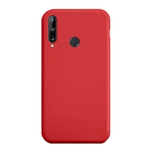 StraTG Red Silicon Cover for Huawei Y6p 2020 - Slim and Protective Smartphone Case 