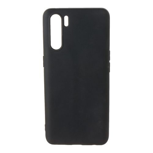 StraTG Black Silicon Cover for Oppo Reno 3 - Slim and Protective Smartphone Case 