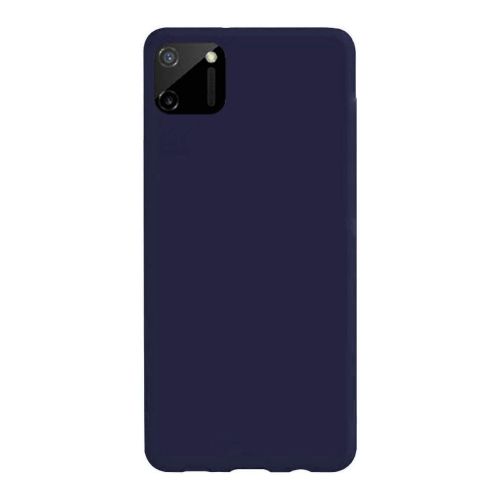 StraTG Dark Blue Silicon Cover for Realme C11 2020 - Slim and Protective Smartphone Case 