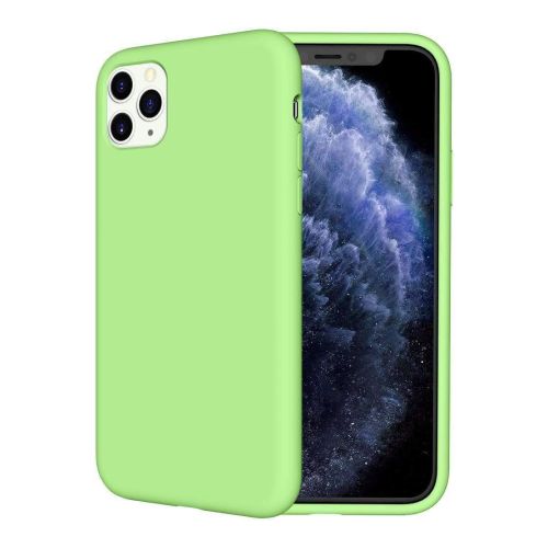 StraTG Light Green Silicon Cover for iPhone 11 Pro - Slim and Protective Smartphone Case 
