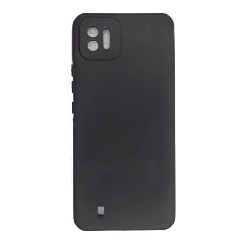StraTG Black Silicon Cover for Realme C11 2021 / C20 / C20A - Slim and Protective Smartphone Case with Camera Protection