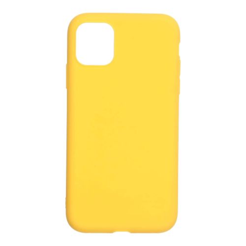 StraTG Yellow Silicon Cover for iPhone 11 - Slim and Protective Smartphone Case 