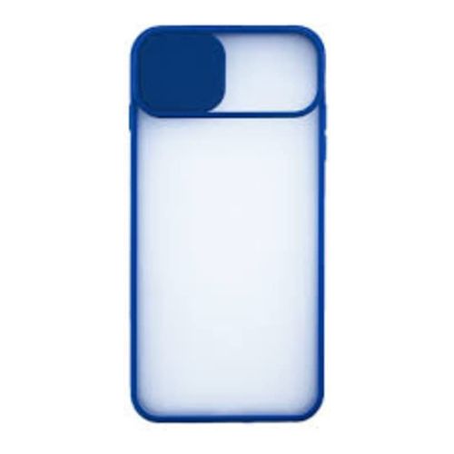 StraTG Clear and Blue Case with Sliding Camera Protector for Samsung A01 Core - Stylish and Protective Smartphone Case