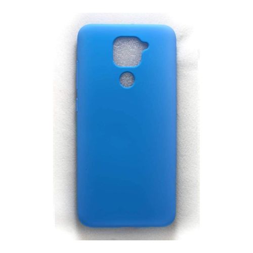 StraTG Light Blue Silicon Cover for Xiaomi Redmi Note 9 / Redmi 10X 4G - Slim and Protective Smartphone Case 