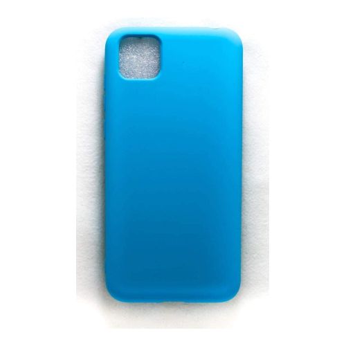 StraTG Light Blue Silicon Cover for Huawei Y5P - Slim and Protective Smartphone Case 