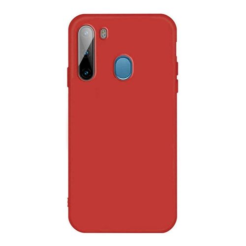 StraTG Red Silicon Cover for Samsung A11 / M11 - Slim and Protective Smartphone Case 