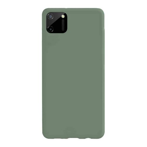 StraTG Light Green Silicon Cover for Realme C11 2020 - Slim and Protective Smartphone Case 