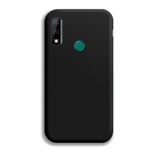 StraTG Black Silicon Cover for Huawei Y8s - Slim and Protective Smartphone Case 