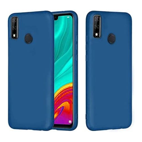 ستراتيجى جراب حماية سيليكون ازرق للمحمول Huawei Y8s